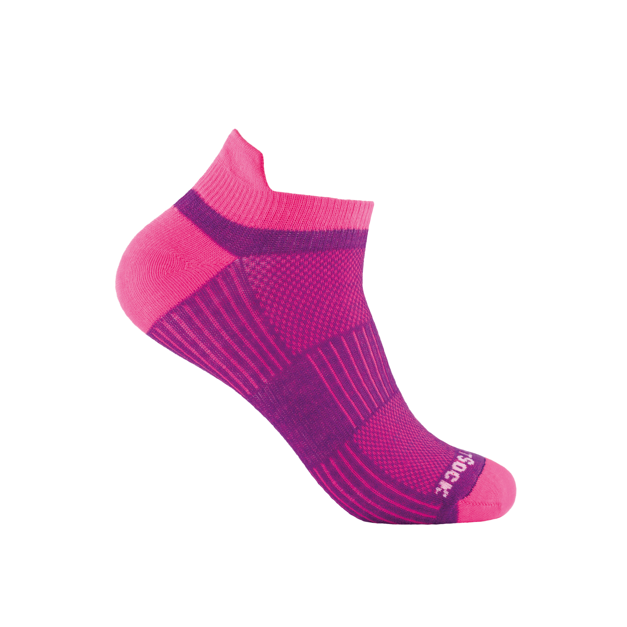 plum-pink #farbe_plum-pink | WRIGHTSOCK doppellagige Anti-Blasen-Socken - Coolmesh II Low Tab Sneakersocken - plum-pink