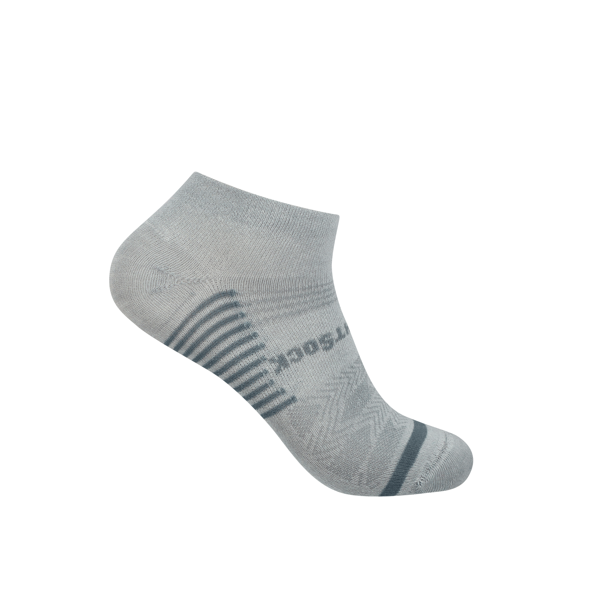 #Farbe_cloud grey Doppellagige Wrightsock Coolmesh Low Cut Socke grau