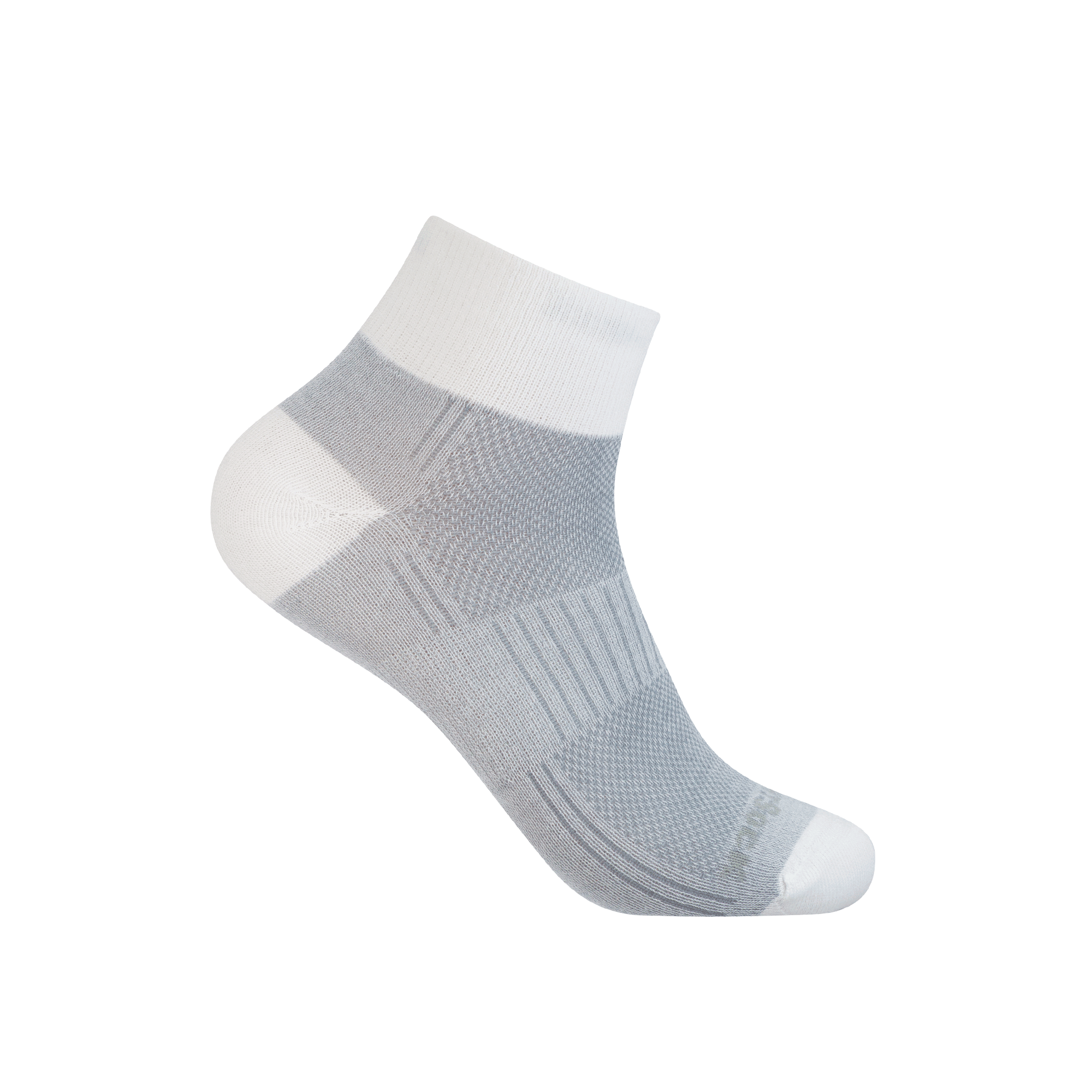 #farbe_light-grey-white | WRIGHTSOCK doppellagige Anti-Blasen-Socken - COOLMESH II Quarter - khaki-black-twist