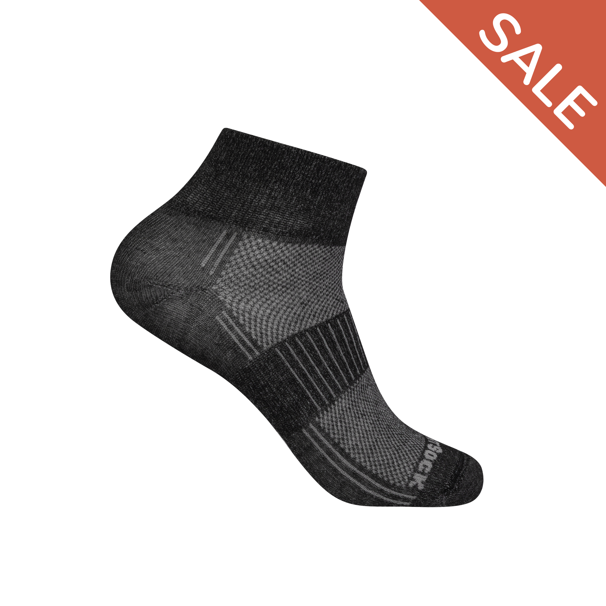 #farbe_black-marl | WRIGHTSOCK doppellagige Anti-Blasen-Socken - COOLMESH II Quarter - black-marl