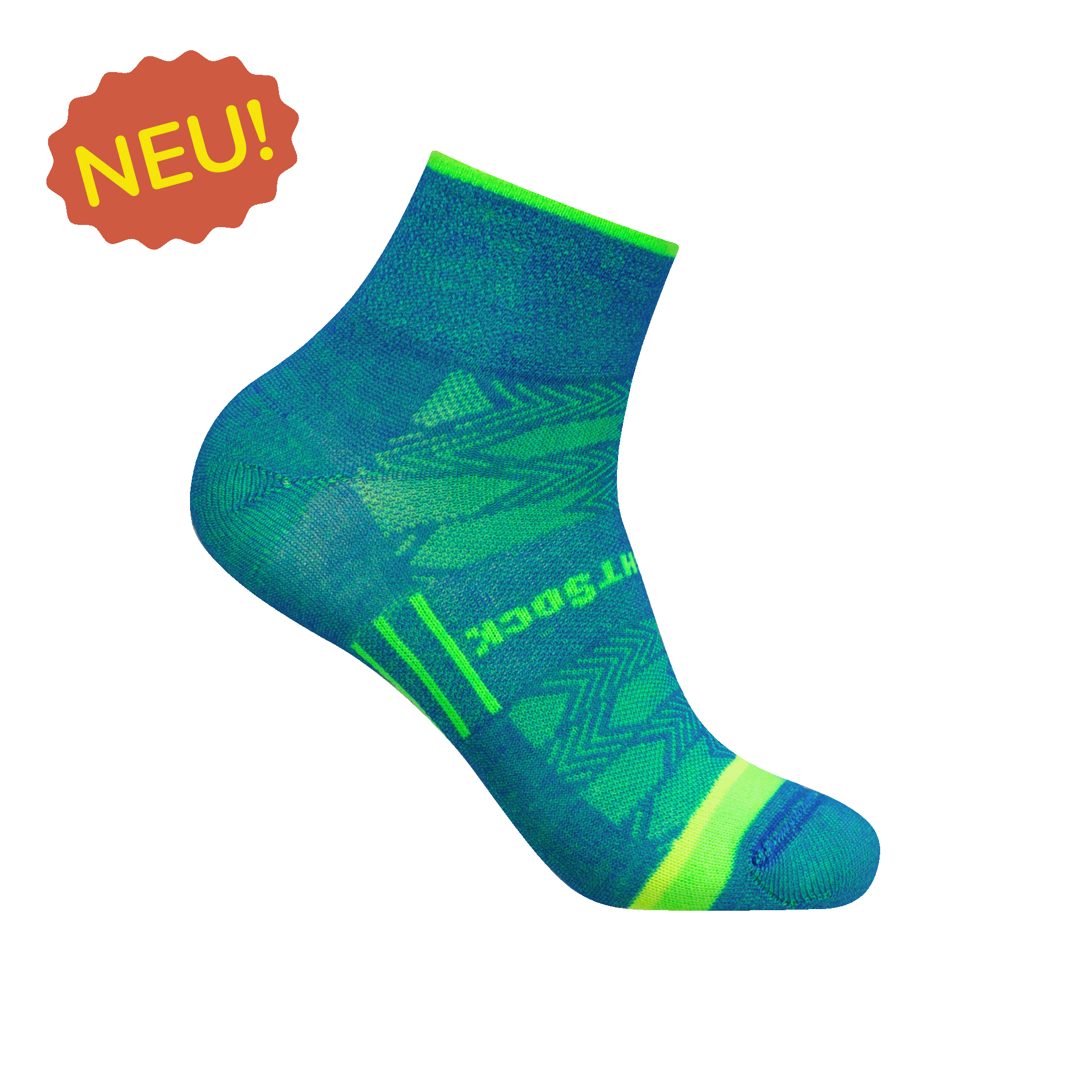 #farbe_seafoam | WRIGHTSOCK doppellagige Anti-Blasen-Socken - COOLMESH II Quarter - seafoam