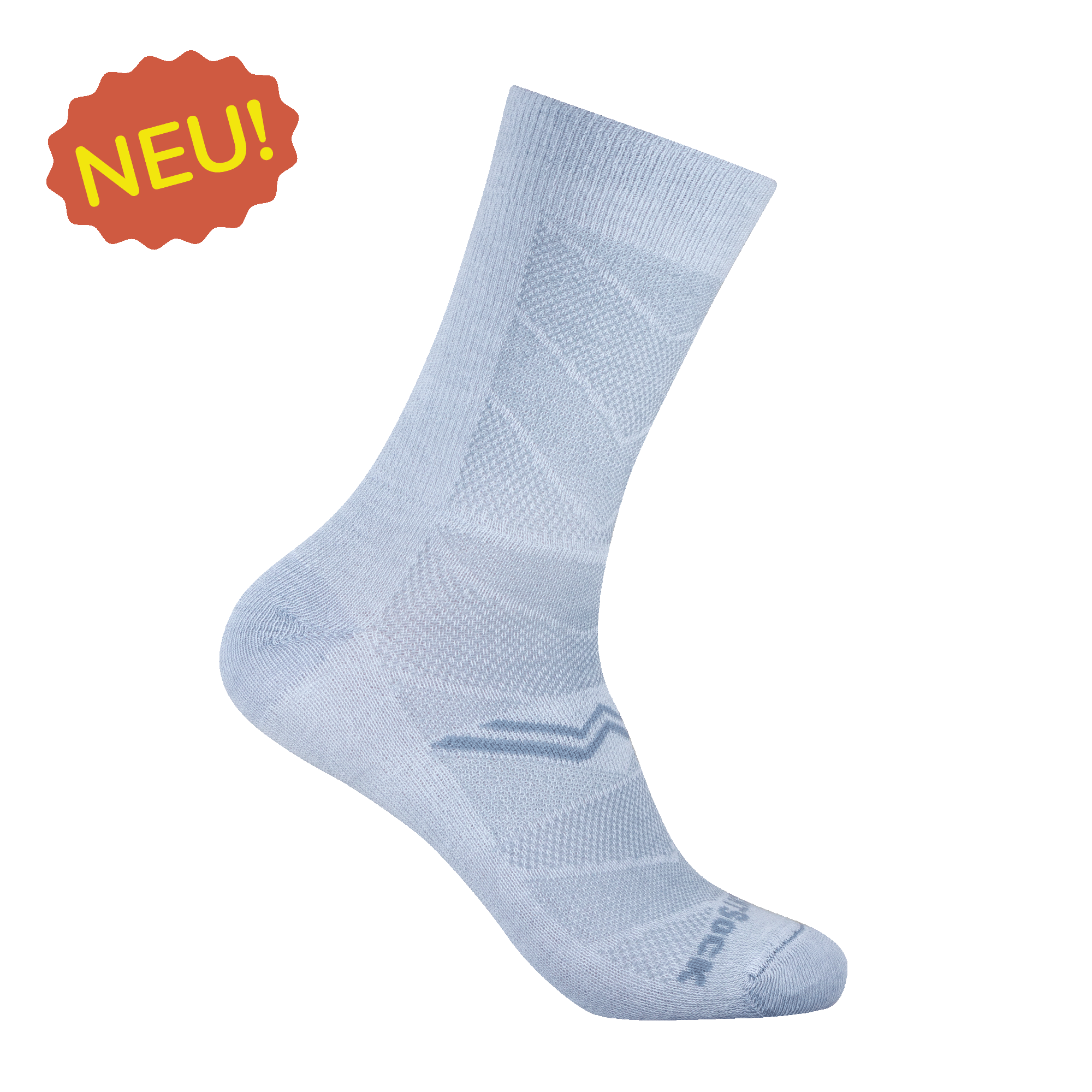 #farbe_cloud grey | WRIGHTSOCK doppellagige Anti-Blasen-Socken - Coolmesh II Crew Wandersocken - cloud grey