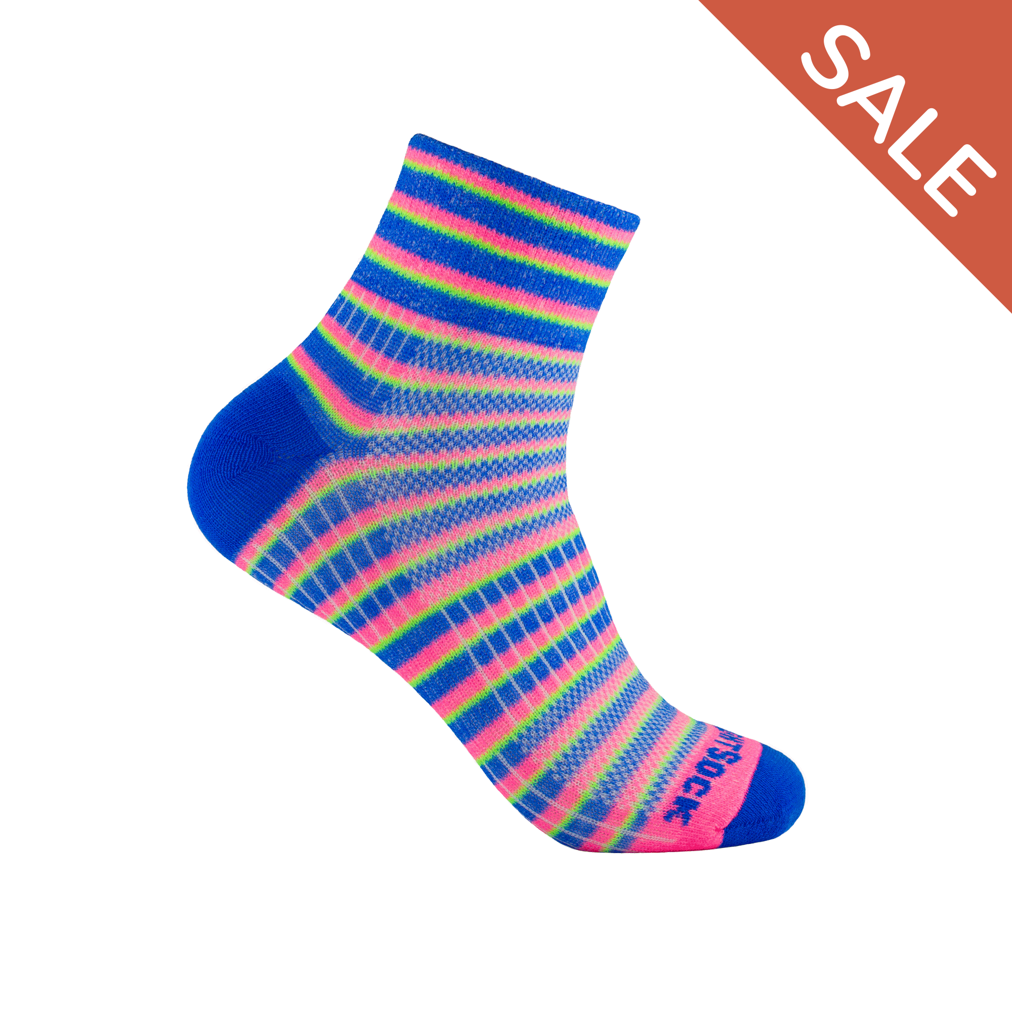 #farbe_pink-blue-green | WRIGHTSOCK doppellagige Anti-Blasen-Socken - COOLMESH II Quarter - pink-blue-green
