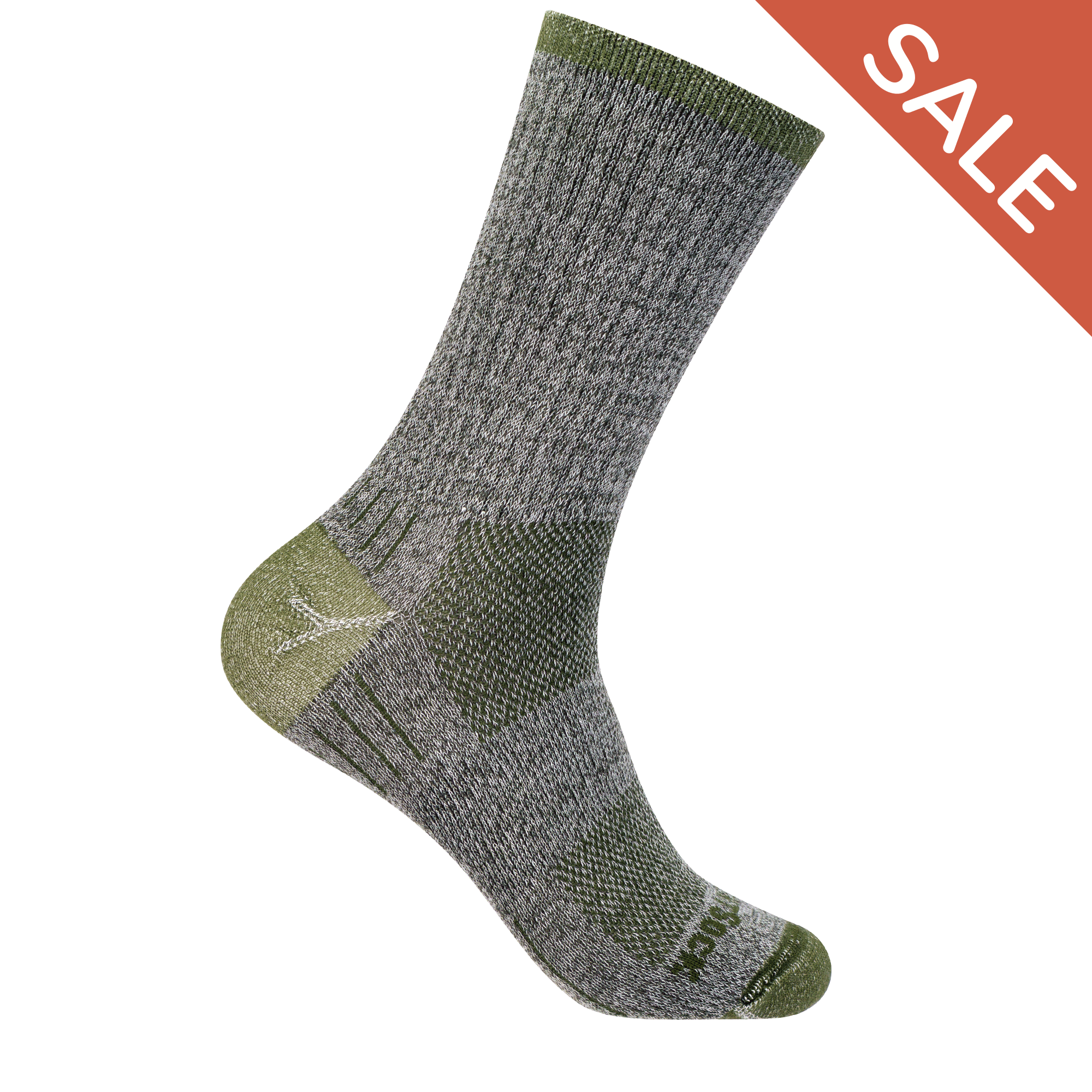 #farbe_trail-green | Wrightsock Escape Crew doppellagige Anti-Blasen-Socken in Trail Green