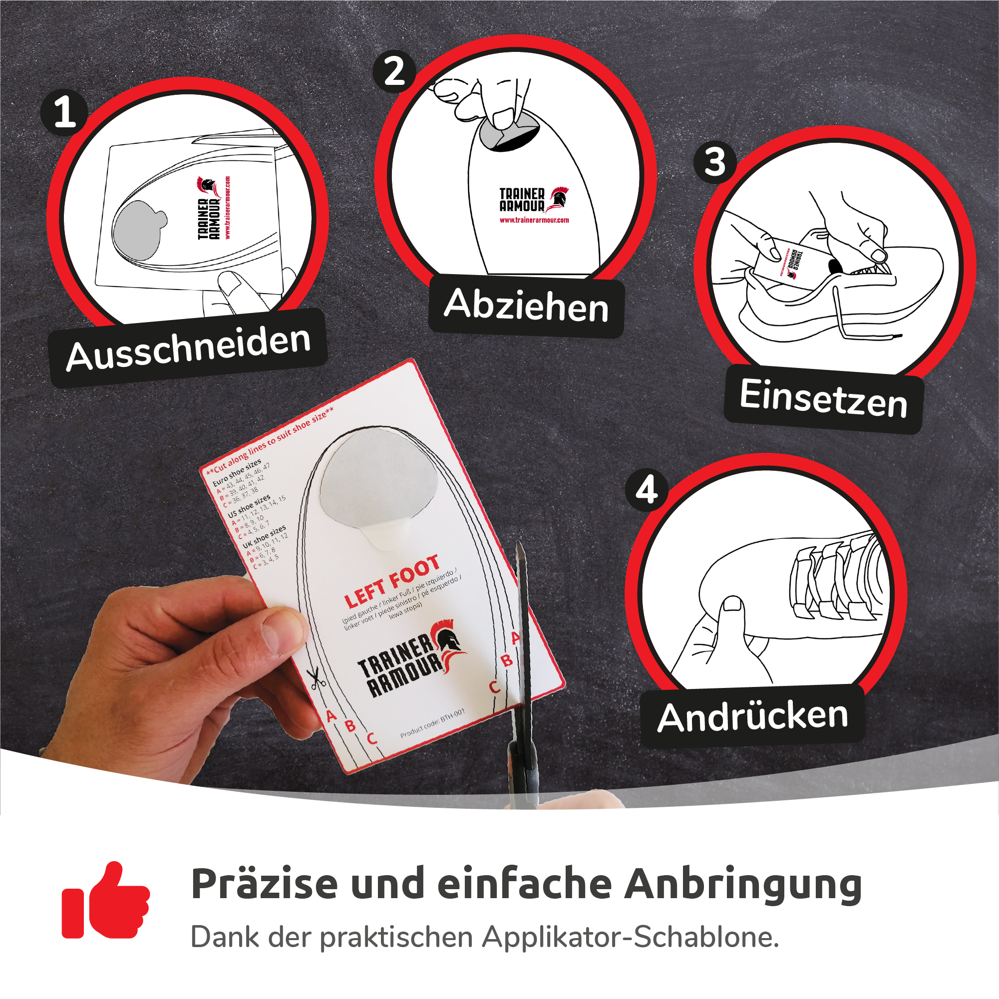 Big Toe Hole Preventer von Trainer Armour - Flicken gegen Löcher am Zeh - Anleitung