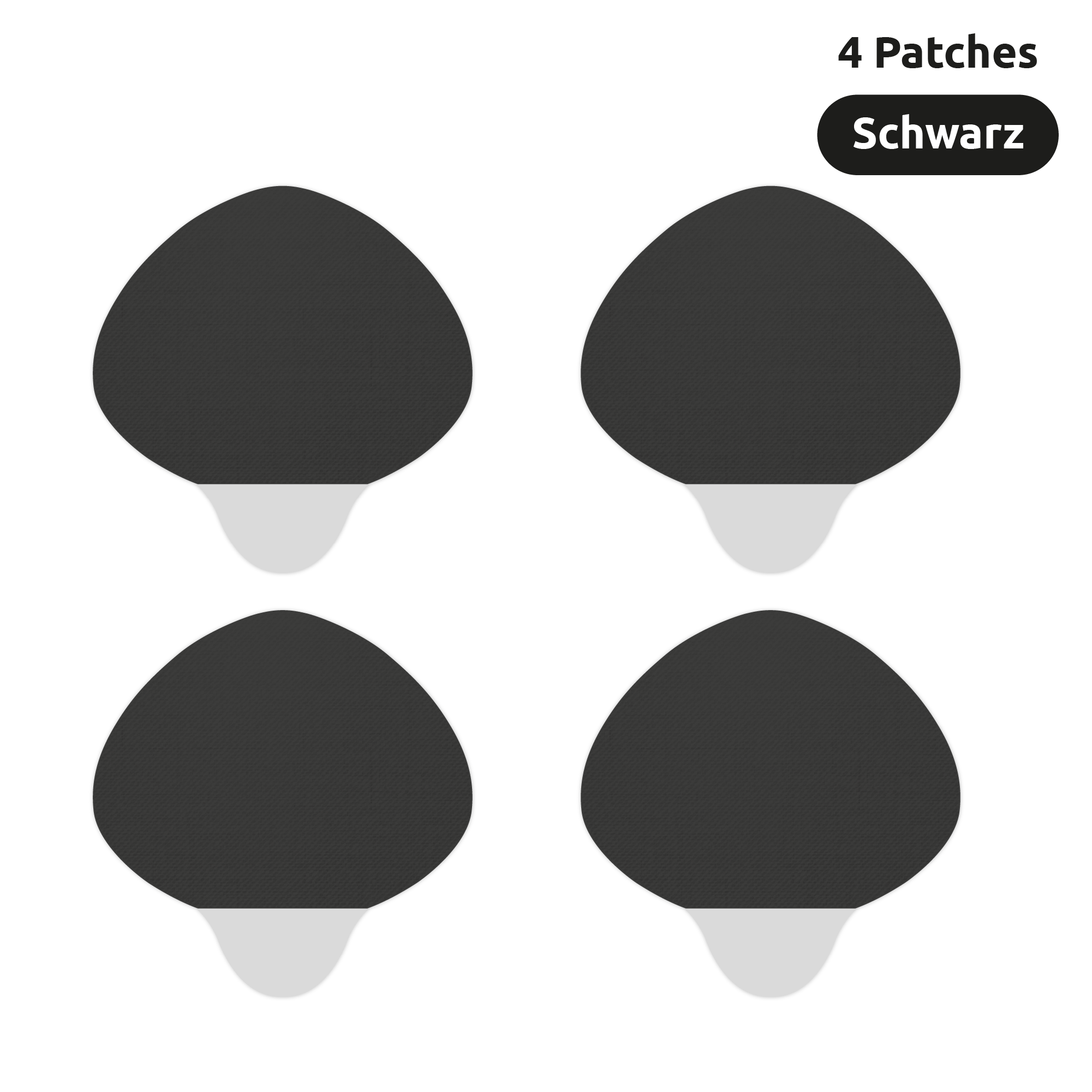 #farbe_schwarz Trainer Armour Zehenloch-Schutz (Toe Hole Preventer) Schwarz Sparpack mit 4 Stück