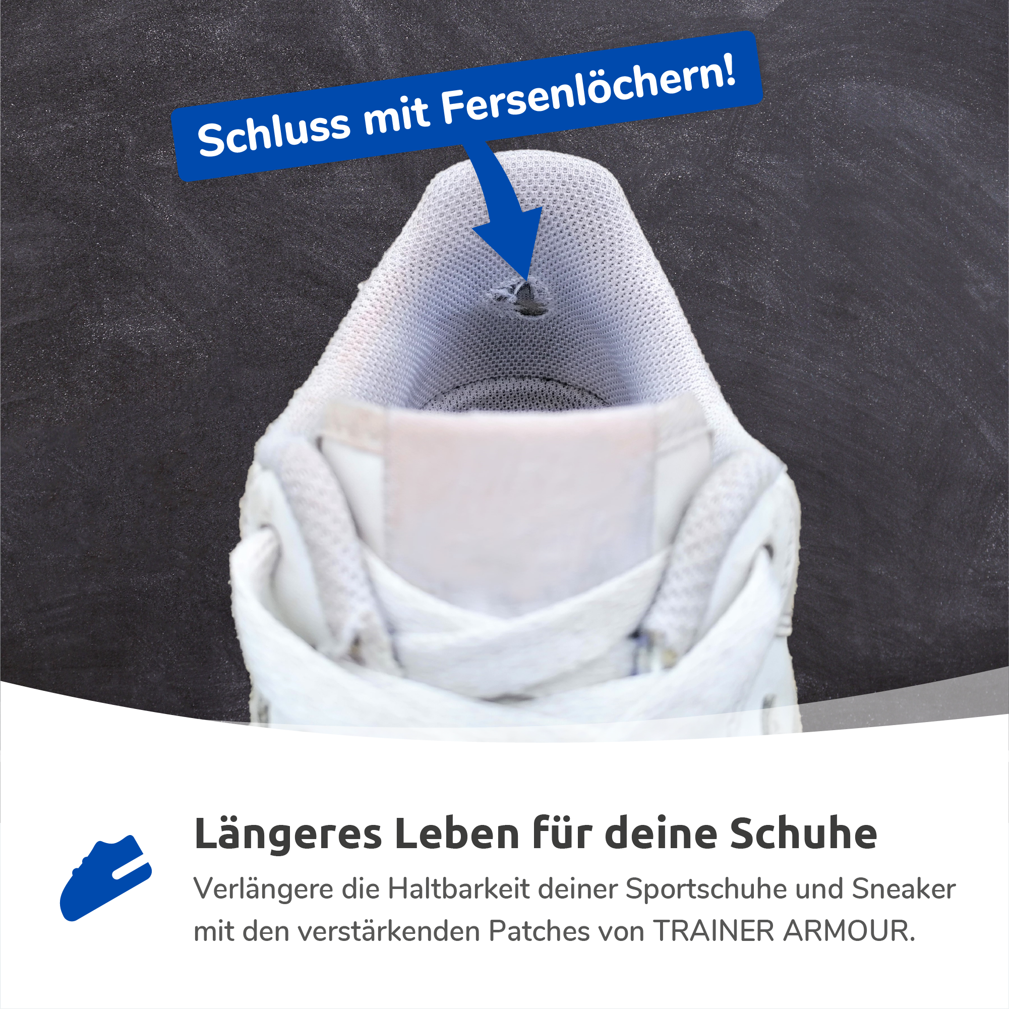 Heel Hole Preventer Schutz vor Löchern in der Ferse - Trainer Armour