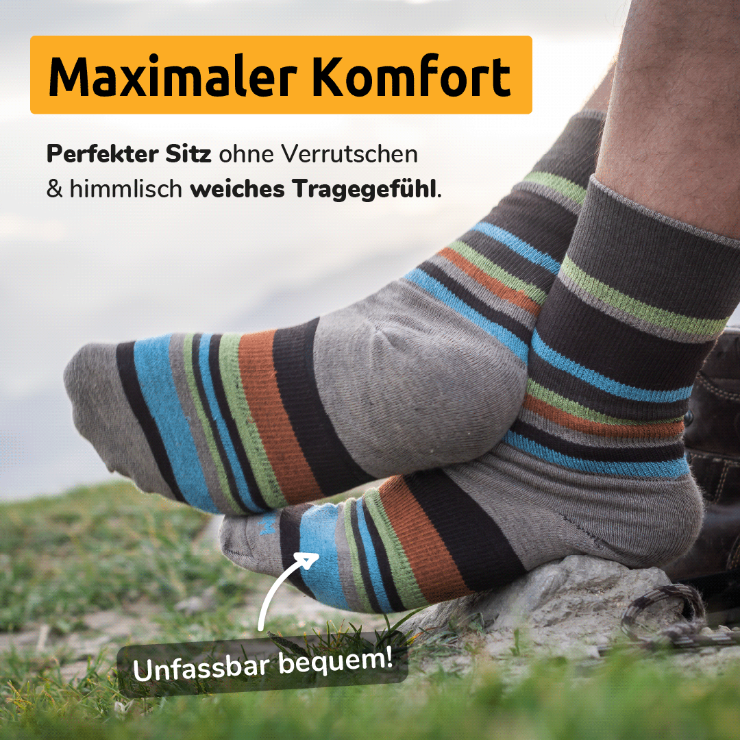 WRIGHTSOCK Bequeme Sportsocken Laufsocken Wandersocken gegen Blasen. Doppellagig gepolstert mit hohem Komfort.