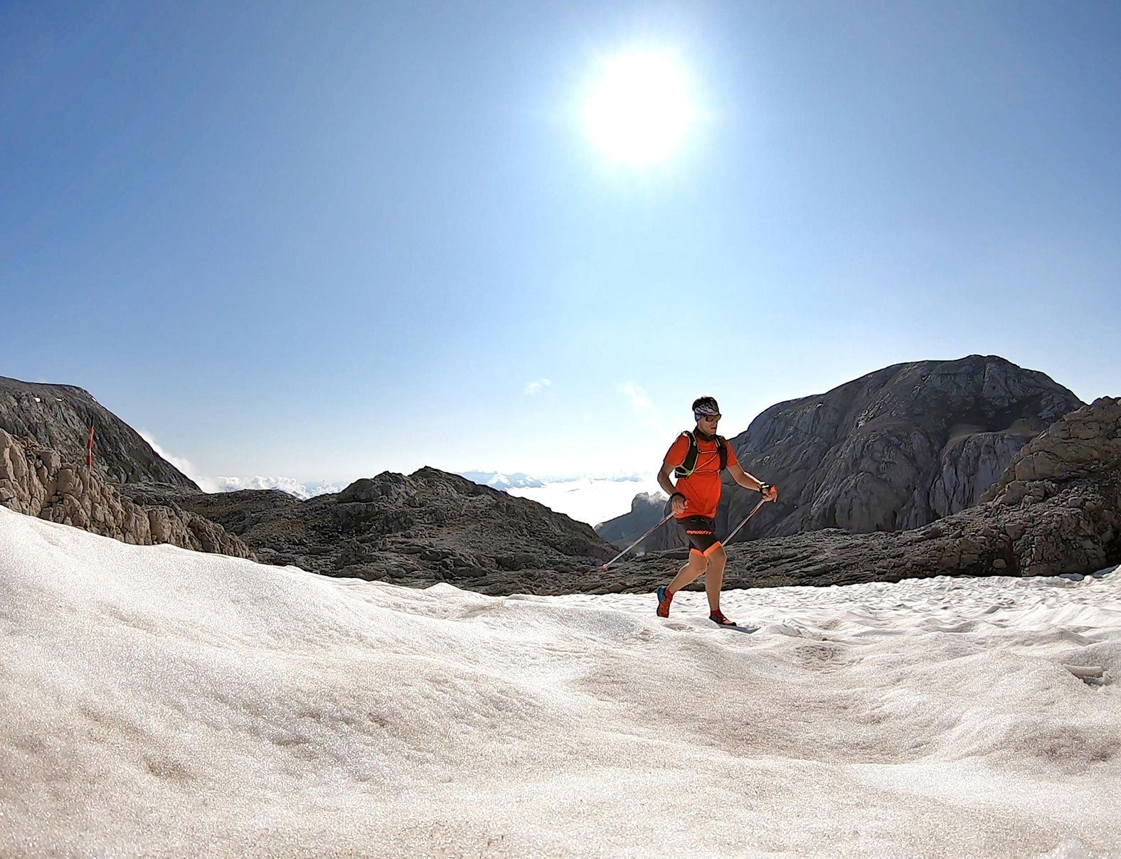 Reibungslos Ambassador / Markenbotschafter GREGOR BEHLEN beim Trailrun in den Bergen