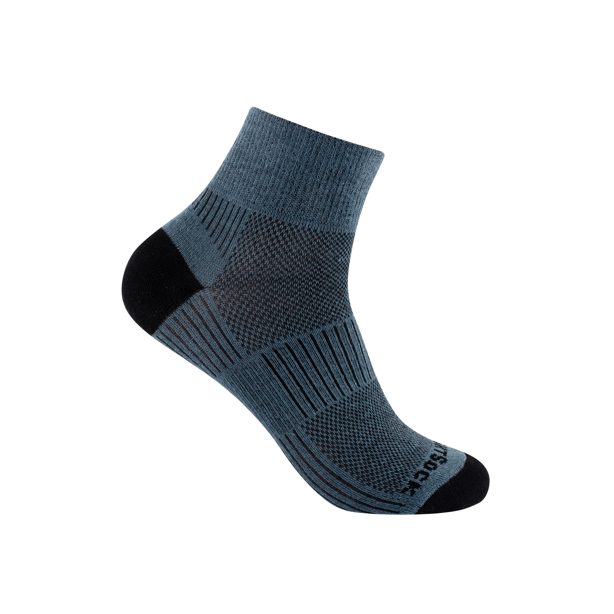 #farbe_grey | WRIGHTSOCK doppellagige Anti-Blasen-Socken - COOLMESH II Quarter - grey
