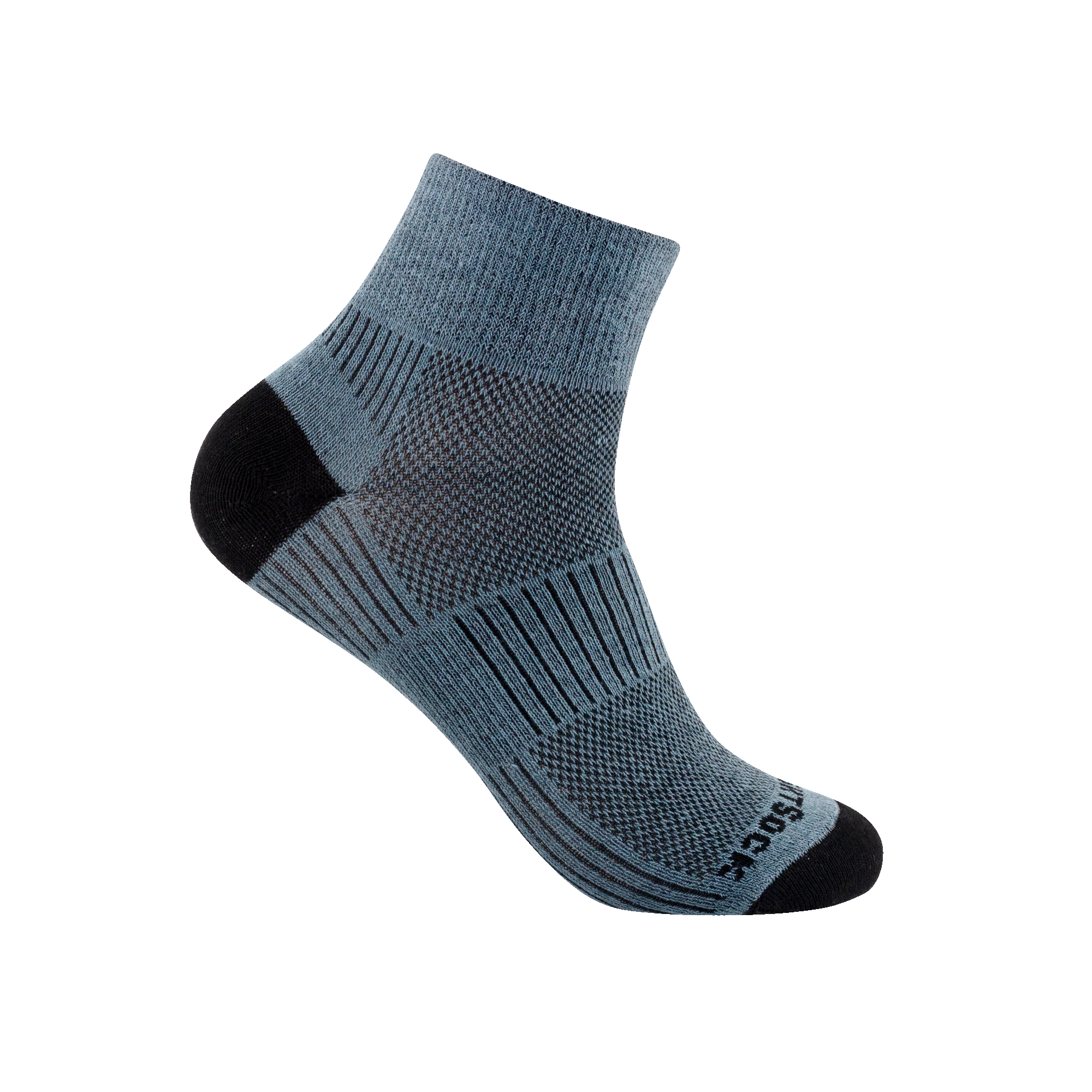 #farbe_grey | WRIGHTSOCK doppellagige Anti-Blasen-Socken - COOLMESH II Quarter - grey