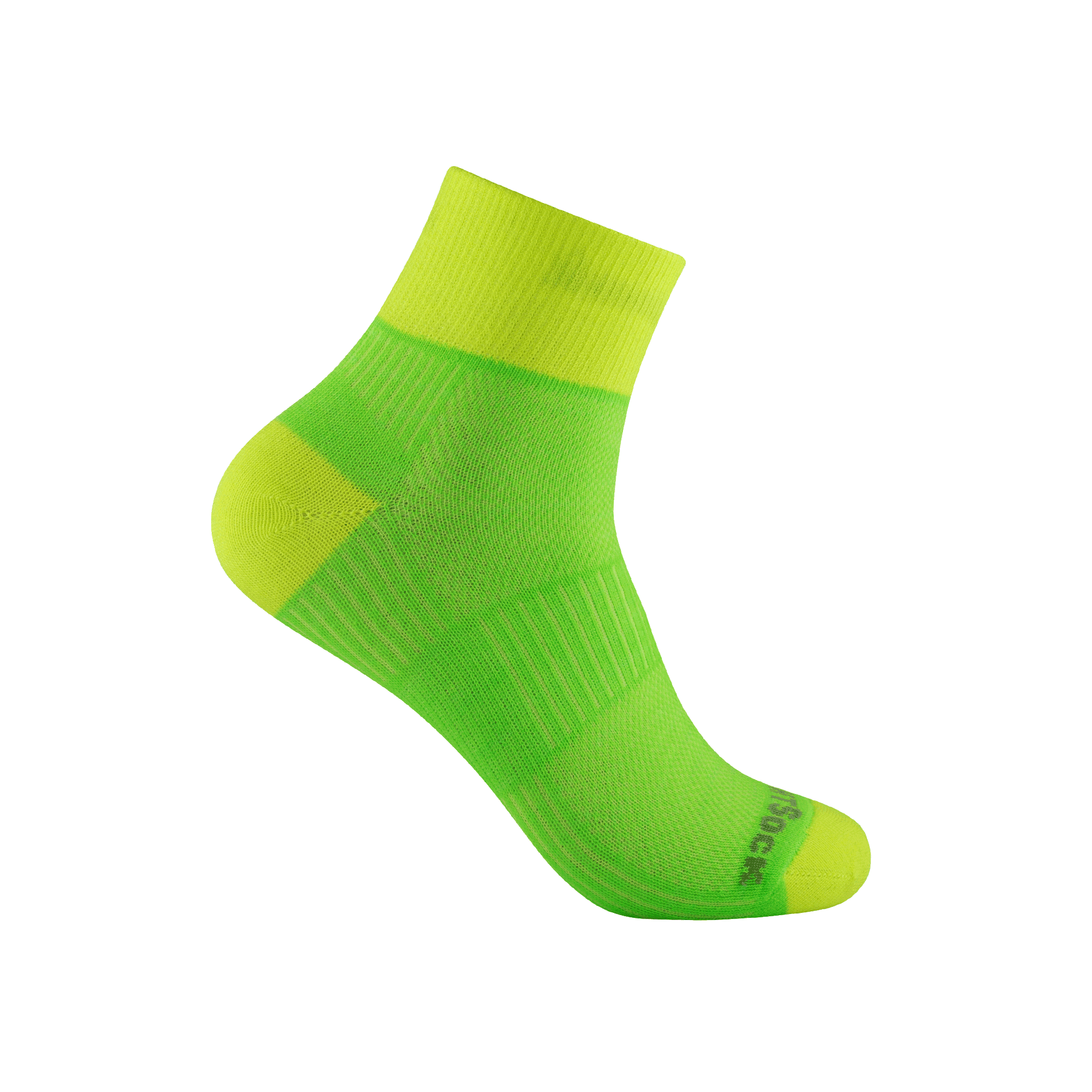 #farbe_lemon-lime | WRIGHTSOCK doppellagige Anti-Blasen-Socken - COOLMESH II Quarter - lemon-lime