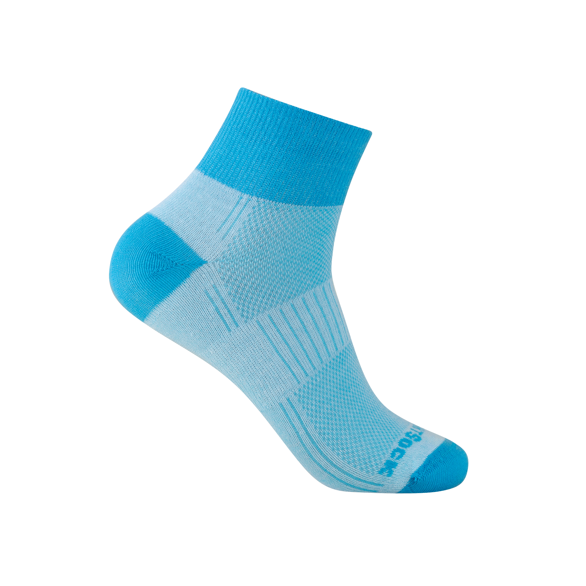#farbe_scuba | WRIGHTSOCK doppellagige Anti-Blasen-Socken - COOLMESH II Quarter - scuba