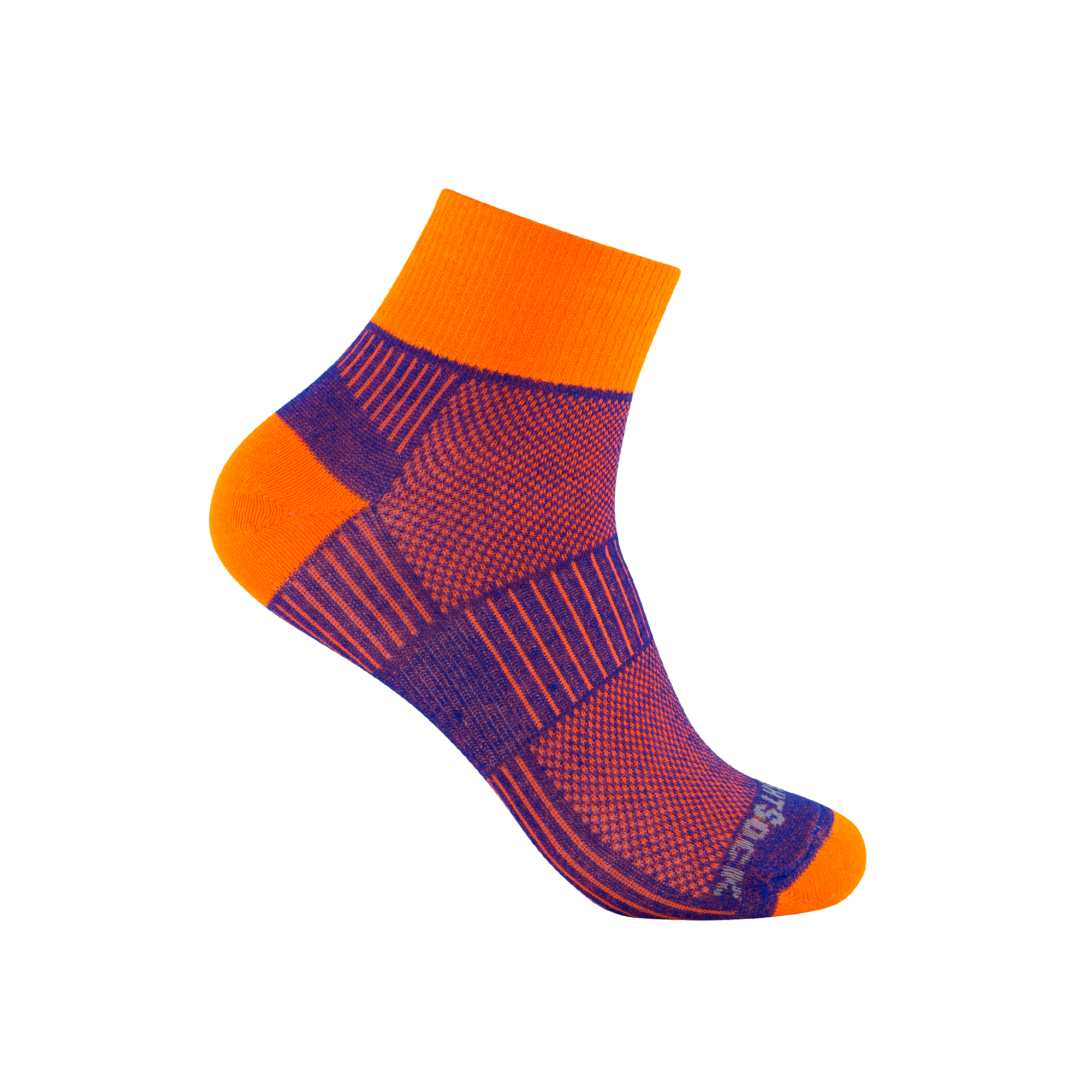 #farbe_royal-orange | WRIGHTSOCK doppellagige Anti-Blasen-Socken - COOLMESH II Quarter - royal-orange