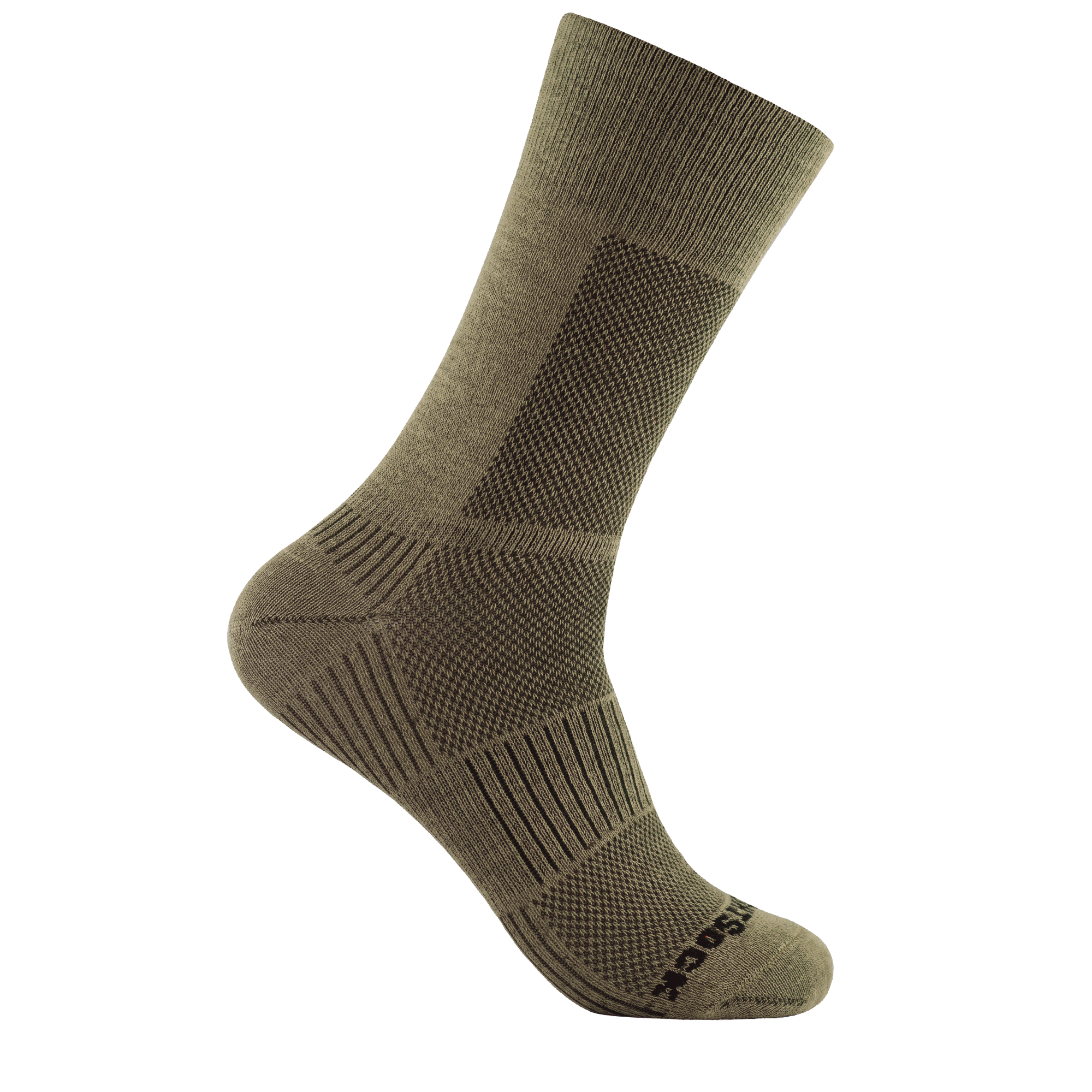 #farbe_khaki | WRIGHTSOCK doppellagige Anti-Blasen-Socken - Coolmesh II Crew Wandersocken - khaki