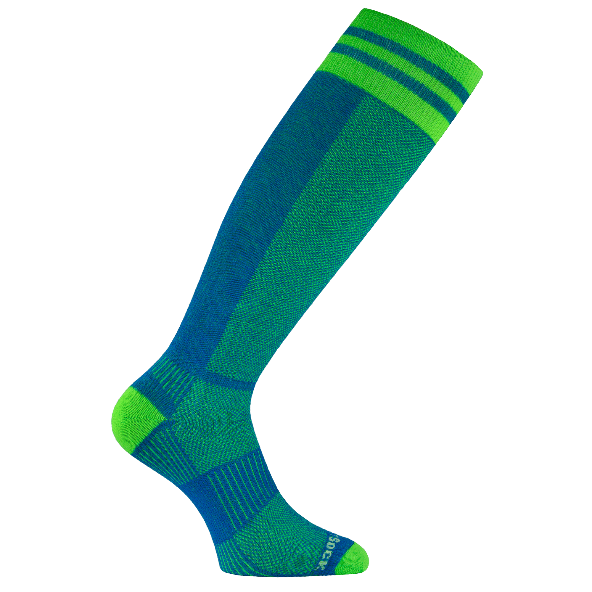 #farbe_blue-green | WRIGHTSOCK doppellagige Anti-Blasen-Socken - COOLMESH II OTC Skisocken - blue-green
