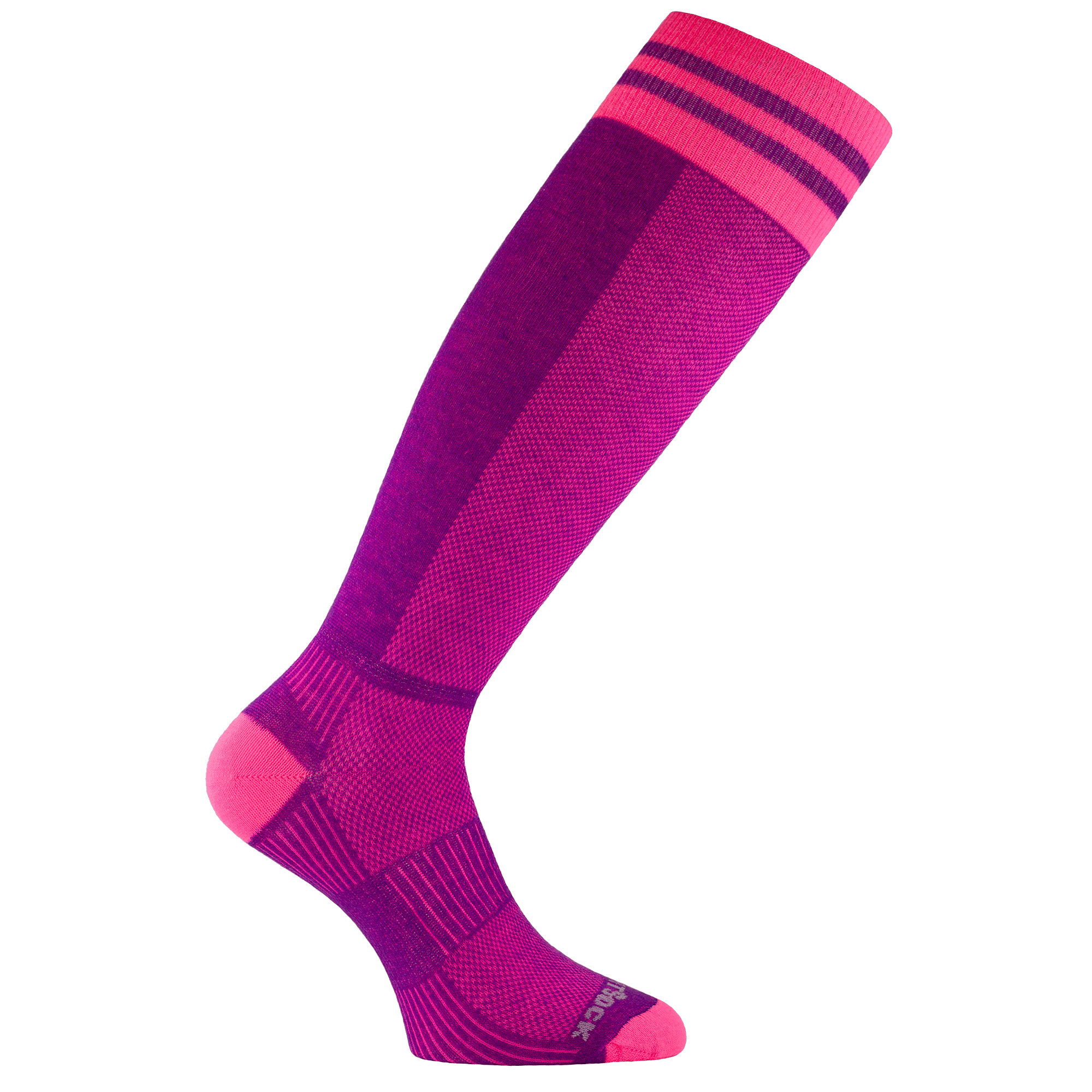 #farbe_plum-pink | WRIGHTSOCK doppellagige Anti-Blasen-Socken - COOLMESH II OTC Skisocken - plum-pink