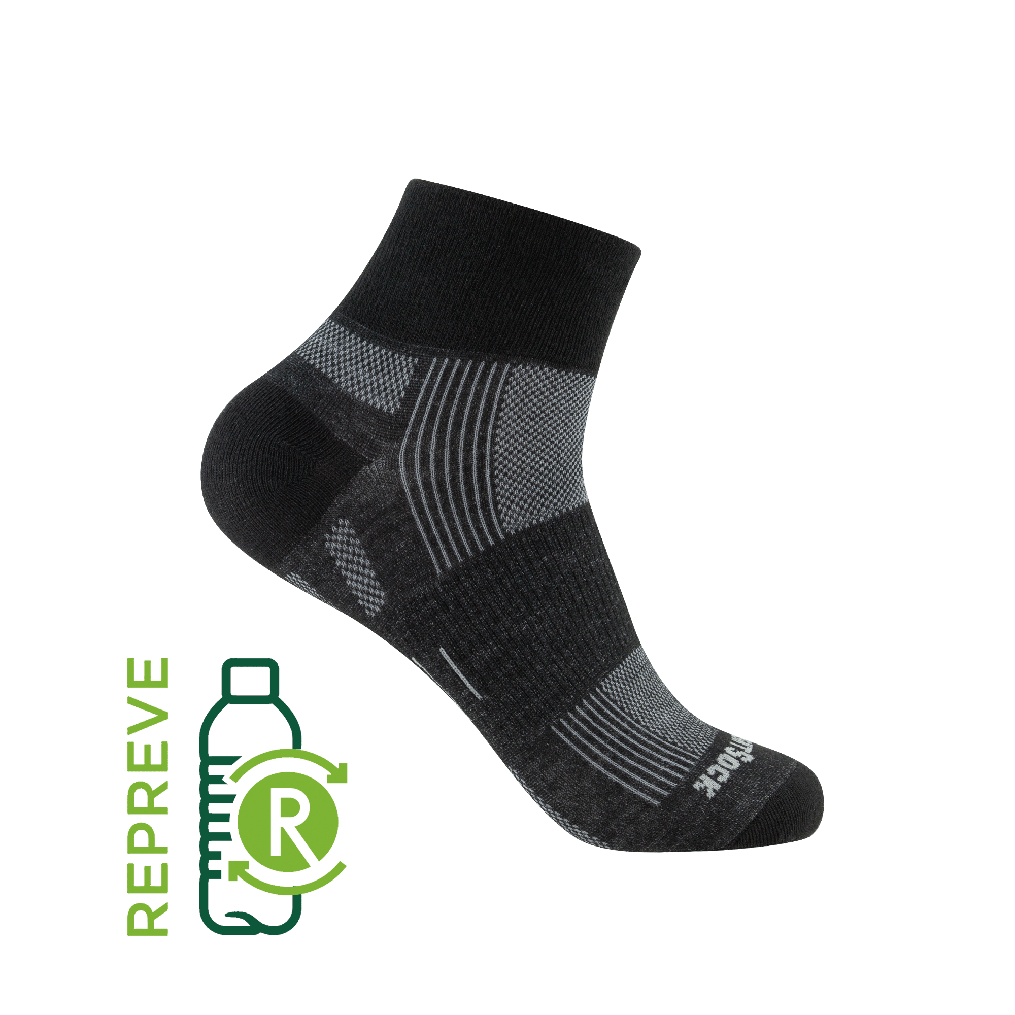 #farbe_black   | WRIGHTSOCK doppellagige Anti-Blasen-Socken - ECO EXPLORE nachhaltige Wandersocken - black