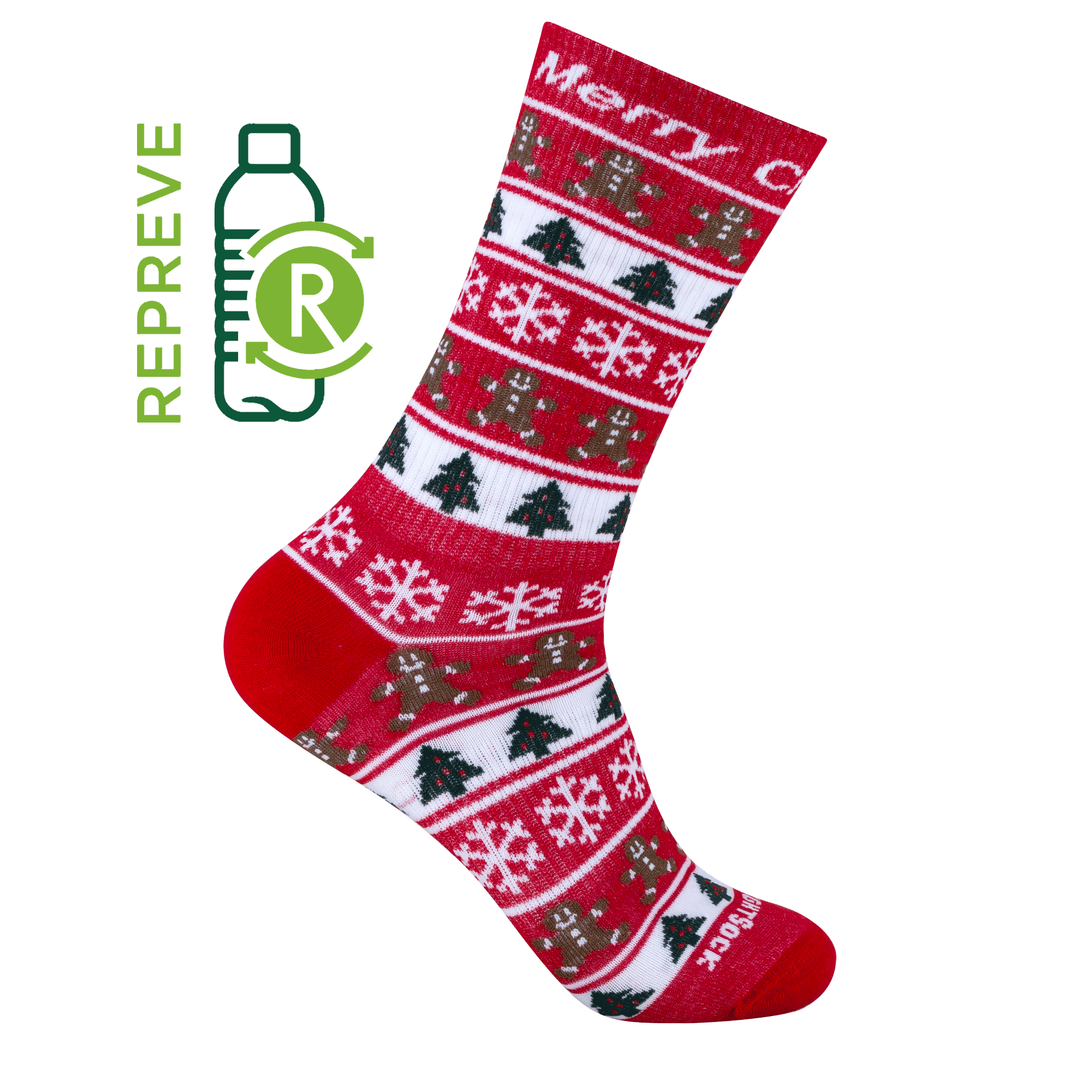 #farbe_red-white | WRIGHTSOCK doppellagige Anti-Blasen-Socken - ECO EXPLORE nachhaltige Weihnachtssocken - red
