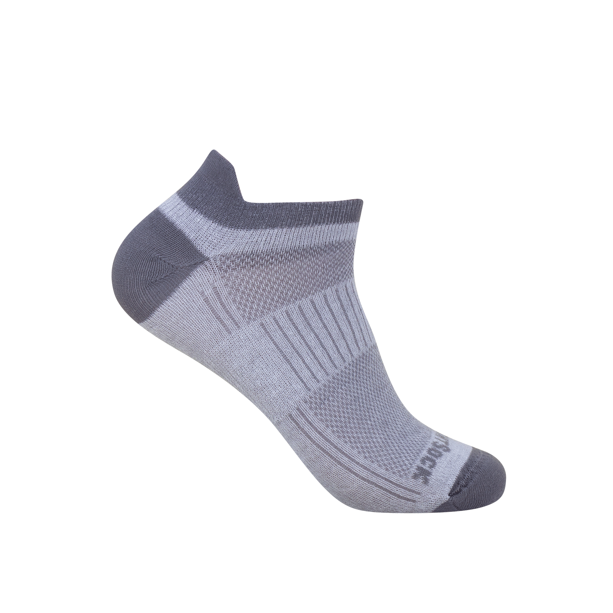 #farbe_titanium  | WRIGHTSOCK doppellagige Anti-Blasen-Socken - Coolmesh II Low Tab Sneakersocken - titanium