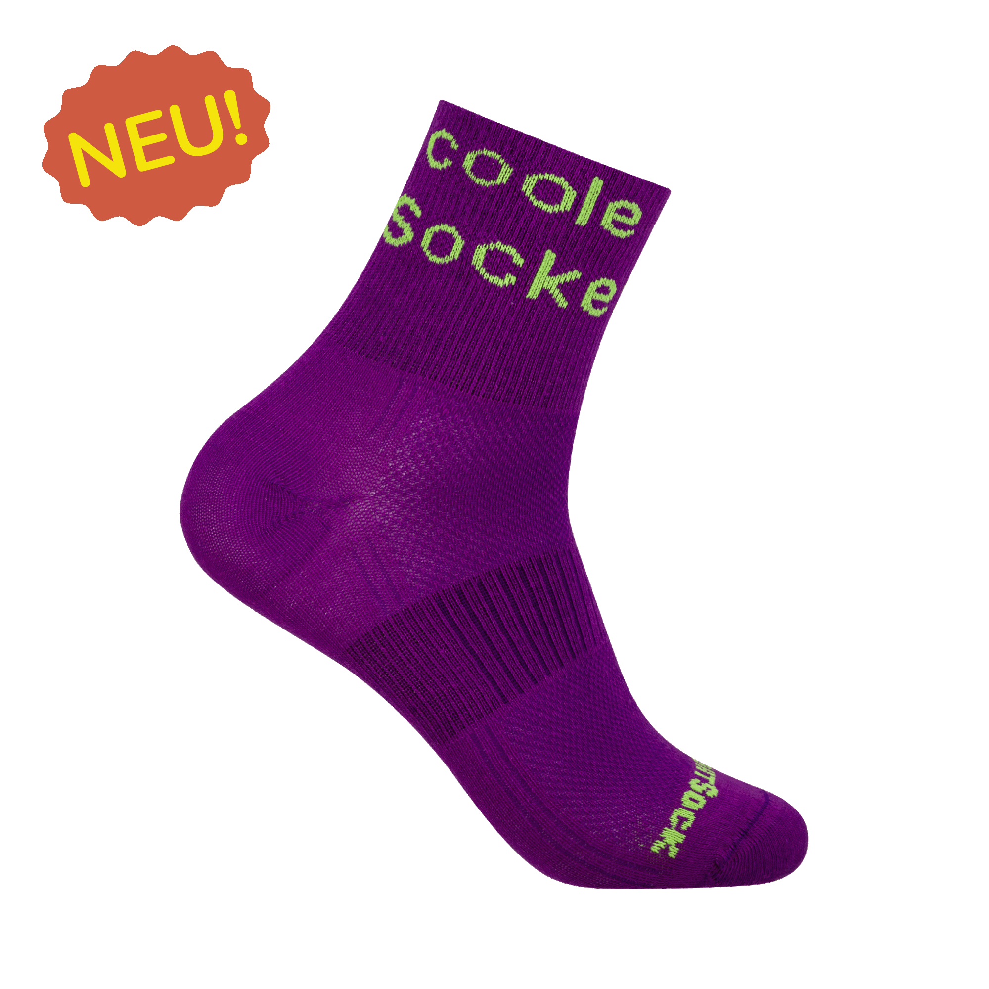 #farbe_plum / Coole Socke