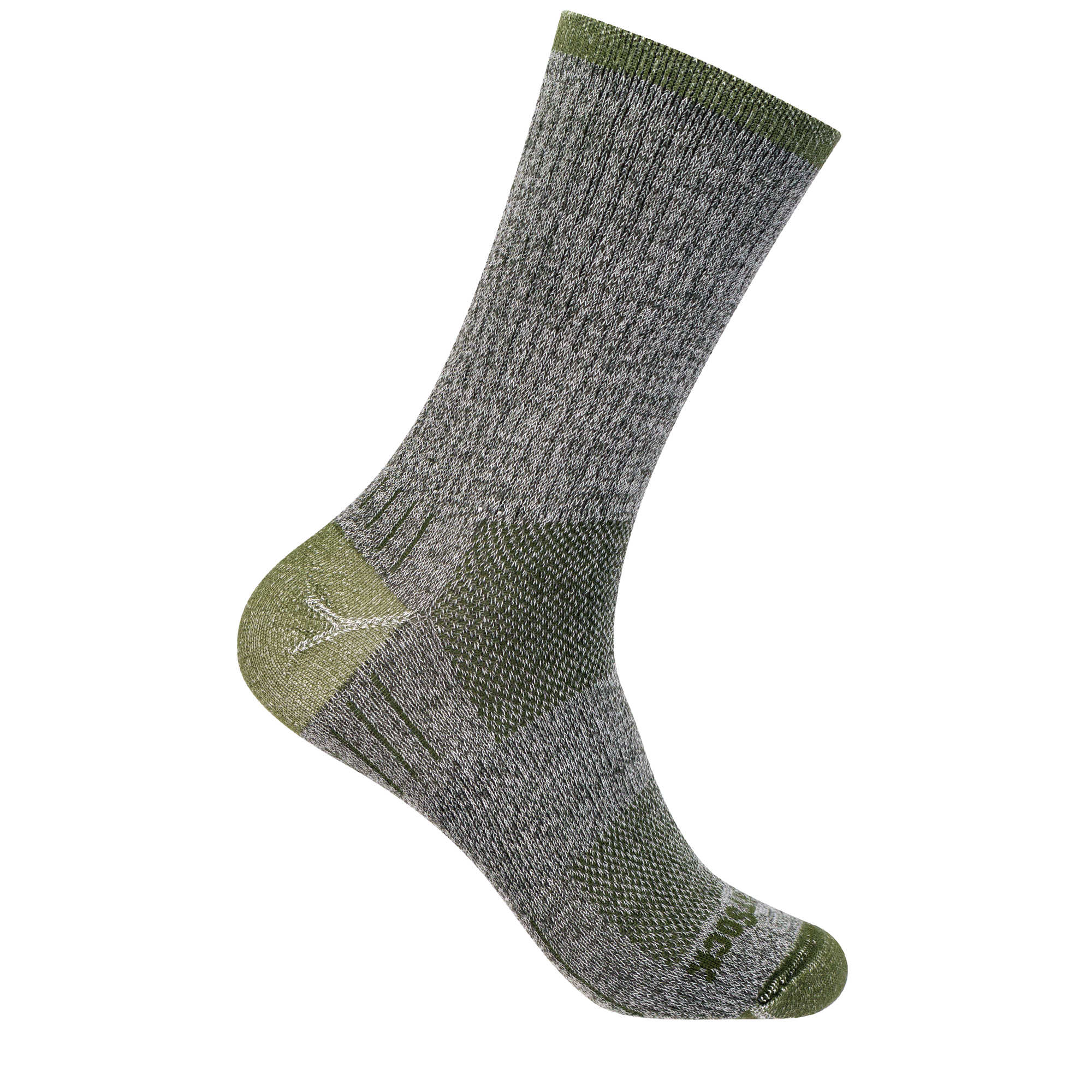 #farbe_trail green Wadenhohe Wandersocke Wrightsock Escape Crew in Trail Green.