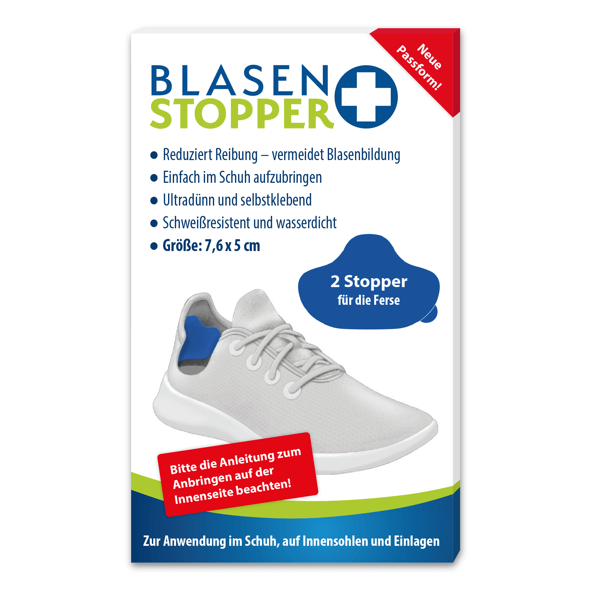 Blasenstopper – 2 Klebepads für die Ferse