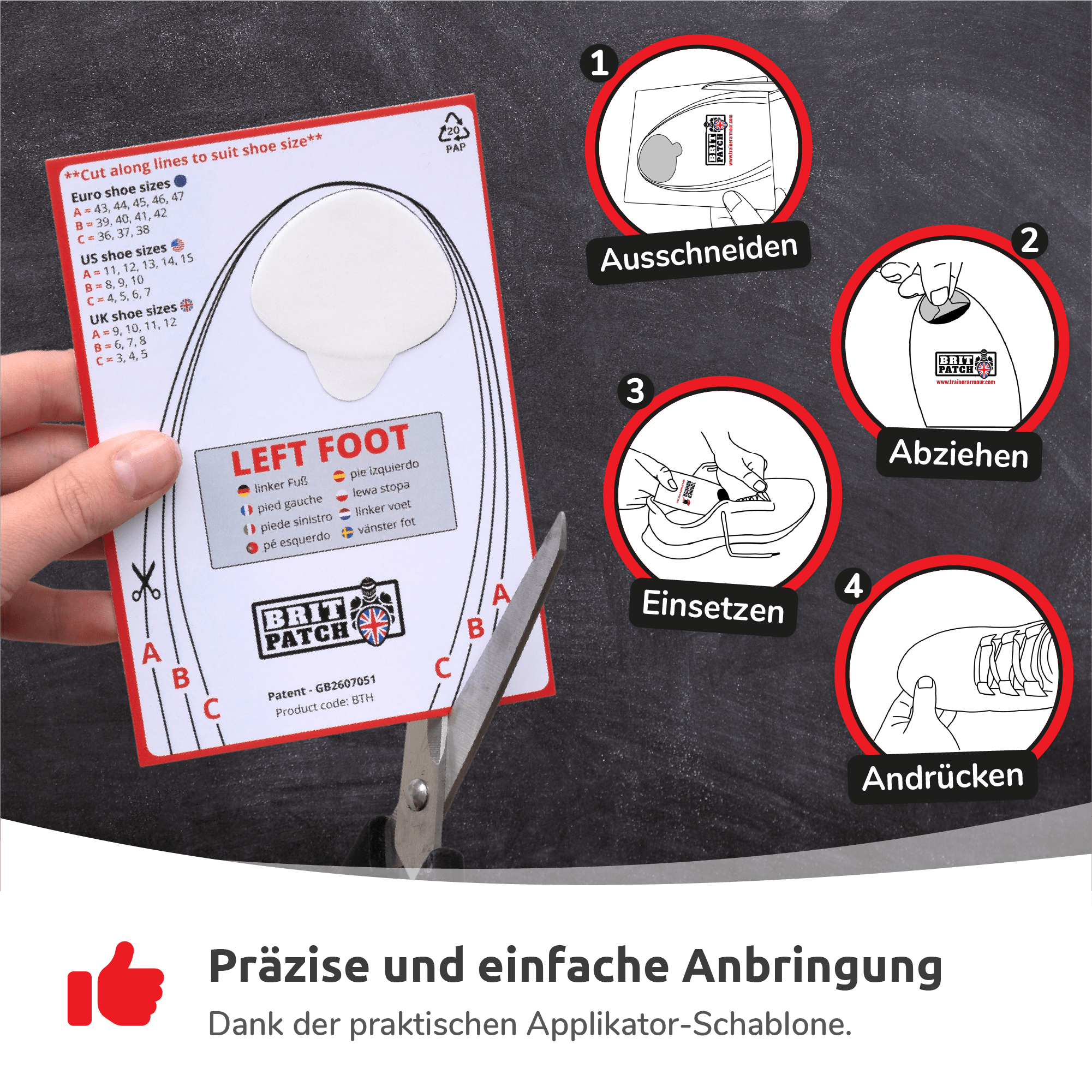 Zehenloch-Schutz (Big Toe Hole Preventer)