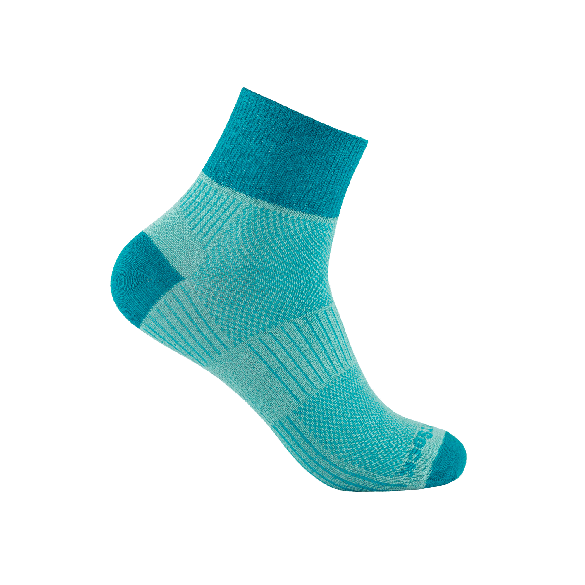 #farbe_seamist-turquoise | WRIGHTSOCK doppellagige Anti-Blasen-Socken - COOLMESH II Quarter - seamist-turquoise