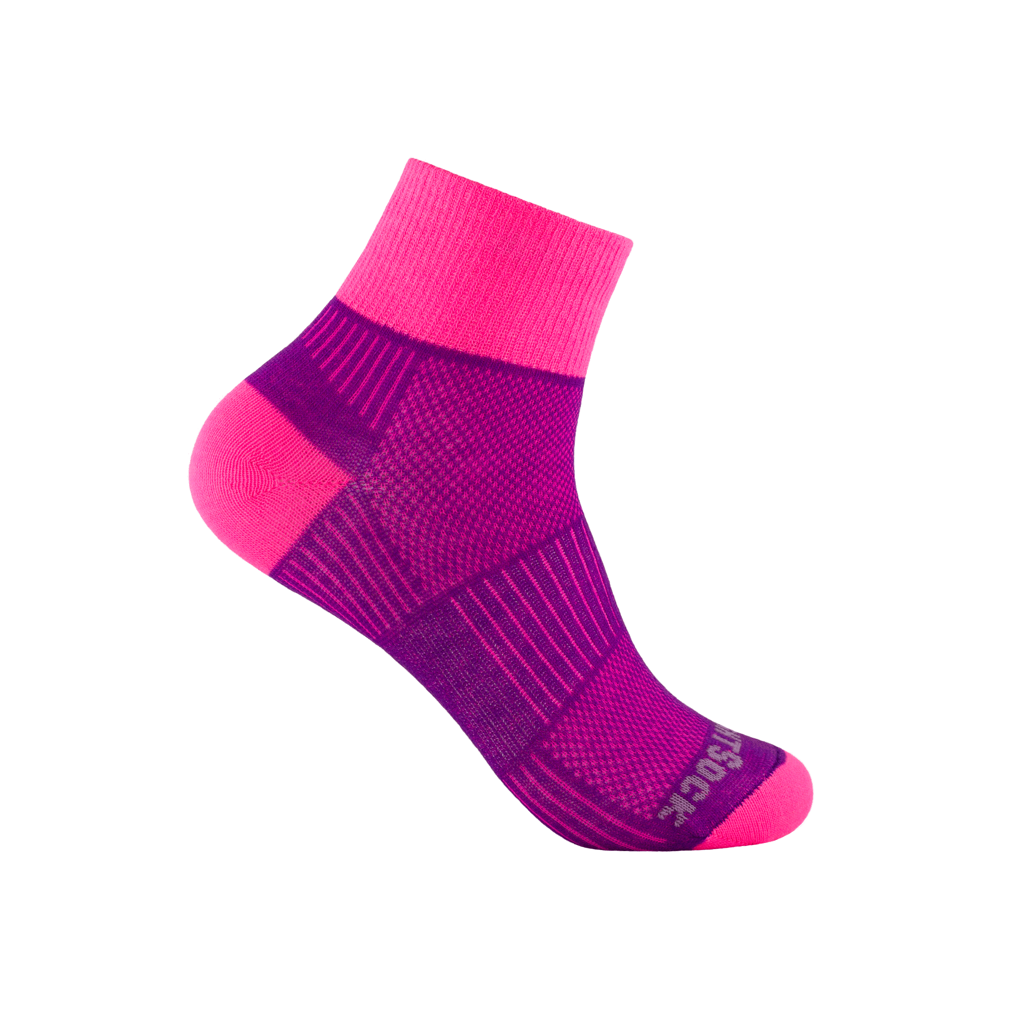 #farbe_plum-pink | WRIGHTSOCK doppellagige Anti-Blasen-Socken - COOLMESH II Quarter - pink